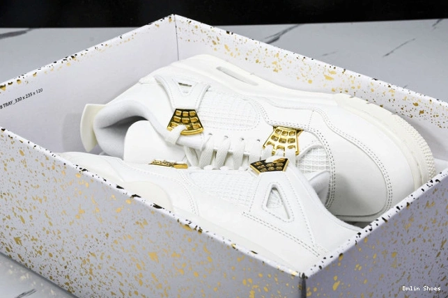 Bmlin 4 Metallic Retro Jordan Gold AQ9129-170 0712